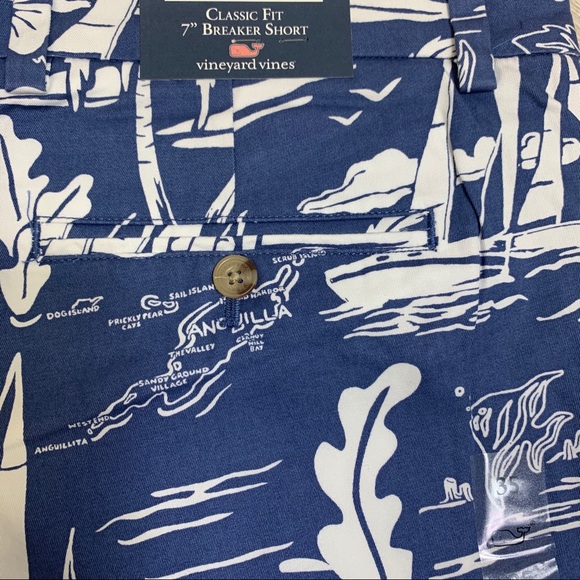 Vineyard Vines Classic Fit Breaker Shorts 7” Blue - Picture 8 of 12